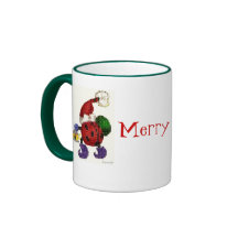ladybug santa coffee mugs
