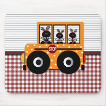 Ladybug Schoolbus Card Mousepad
