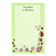 Ladybug Stationery
