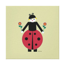 Ladybug Stretched Canvas Print