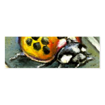 Ladybug taxi bookmark (pack of 20) business card templates