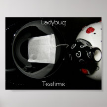 Ladybug Teatime Poster