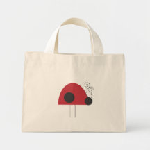 Ladybug Tote Canvas Bags