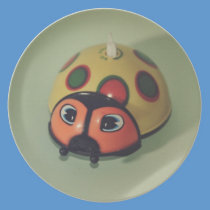 Ladybug toy plates