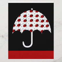 Ladybug Umbrella Design Full Color Flyer