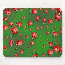 Ladybug Wallpaper Mouse Mats