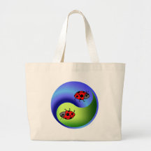 Ladybug Yin Yang Bags