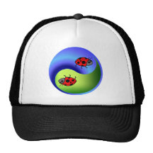 Ladybug Yin Yang Mesh Hat