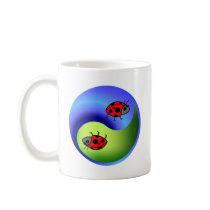 Ladybug Yin Yang Mug
