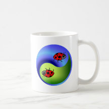 Ladybug Yin Yang Mug