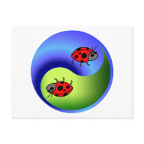 Ladybug Yin Yang Postcards