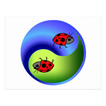 Ladybug Yin Yang Postcards