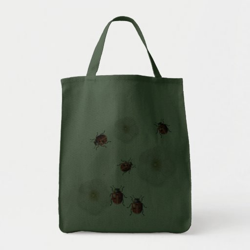 Ladybugs And Flowers Bag