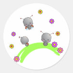 Ladybugs and Flowers Sticker