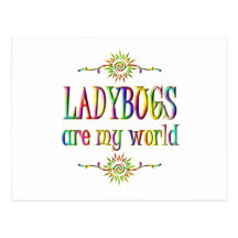 LADYBUGS are my world Postcards