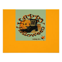 Ladybugs Art  "Halloween" Announcements