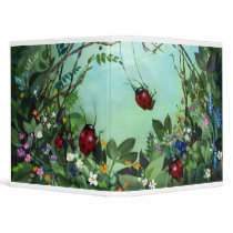 Ladybugs At Play Binder