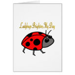 Ladybugs Brighten My Day Greeting Cards