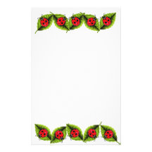 Ladybugs Customized Stationery