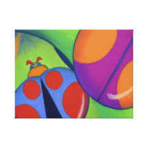 Ladybugs Gallery Wrapped Canvas
