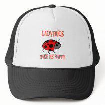 Ladybugs Make Me Happy Mesh Hats