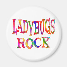 Ladybugs Rock Magnet