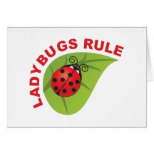 Ladybugs Rule Greeting Cards