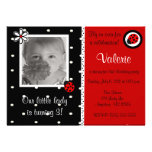 Ladybuy girls photo birthday invitation