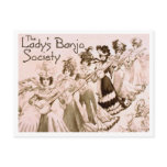 Lady's Banjo Society Postcard