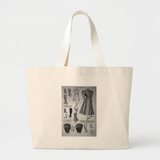 Lady's Bicycle Fashions1897 - Vintage Canvas Bags