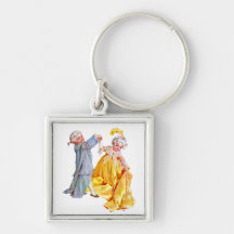 Lafayette Dances the Minuet Key Chains