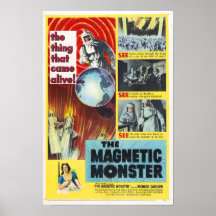 L'affiche magnétique de monstre