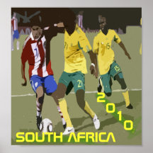 L'AFRIQUE DU SUD 2010 AFFICHE