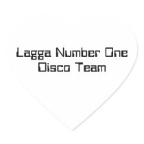 Lagga Number One Disco Sticker