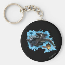 Lagiacrus chasing Hunter Keychain