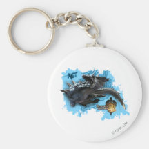 Lagiacrus chasing Hunter Keychains