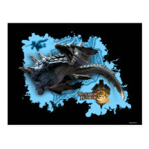 Lagiacrus chasing Hunter Post Cards