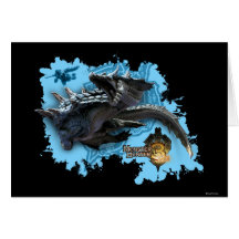 Lagiacrus chassant le chasseur cartes de vœux