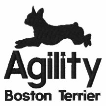 L'agilité Boston Terrier a brodé la chemise