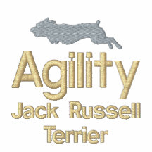 L'agilité Jack Russell Terrier a brodé le sweat -  Sweatshirt À Capuche Brodé