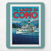 Lago Di Como Italy Vintage Travel Poster Art