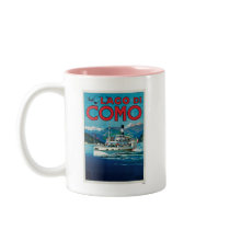 Lago Di Como Italy Vintage Travel Poster Art Mugs