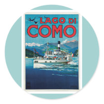 Lago Di Como Italy Vintage Travel Poster Art