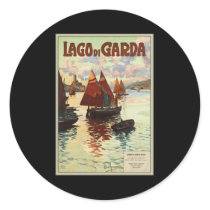 Lago di Garda Round Stickers