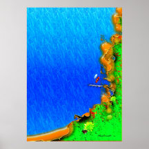 Lagoon Beach Poster