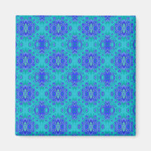 Lagoon Blue Print Magnet
