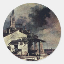 Lagoon By Bernardo Bellotto Sticker