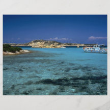Lagoon, Mediterranean Island of Sardinia Full Color Flyer