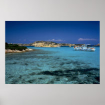 Lagoon, Mediterranean Island of Sardinia Poster