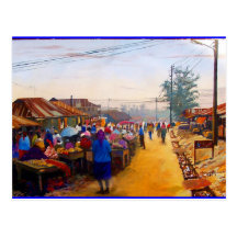 LAGOS MARKETPLACE BY MOJISOLA A GBADAMOSI  OKUBULE POSTCARDS